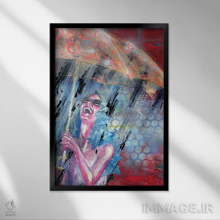 تابلو طوفان تابستانی اثر آرت برادران اسوارتز (استودیوی هنری) - نمای قابدار مشکی