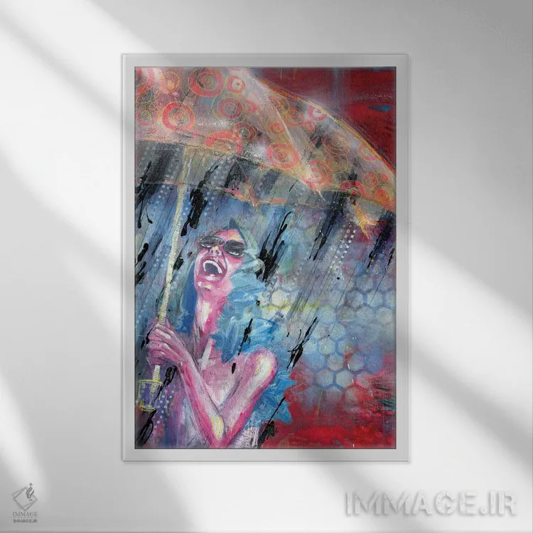 تابلو طوفان تابستانی اثر آرت برادران اسوارتز (استودیوی هنری) - نمای قابدار سفید