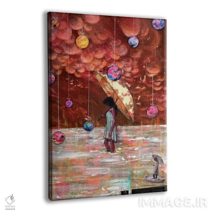 تابلو طناب چوبی اثر آرت برادران اسوارتز (استودیوی هنری) - نمای پرسپکتیو محصول