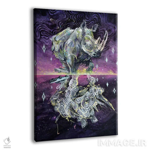 تابلو کرگدن زال اثر آرت برادران اسوارتز (استودیوی هنری) - نمای پرسپکتیو محصول