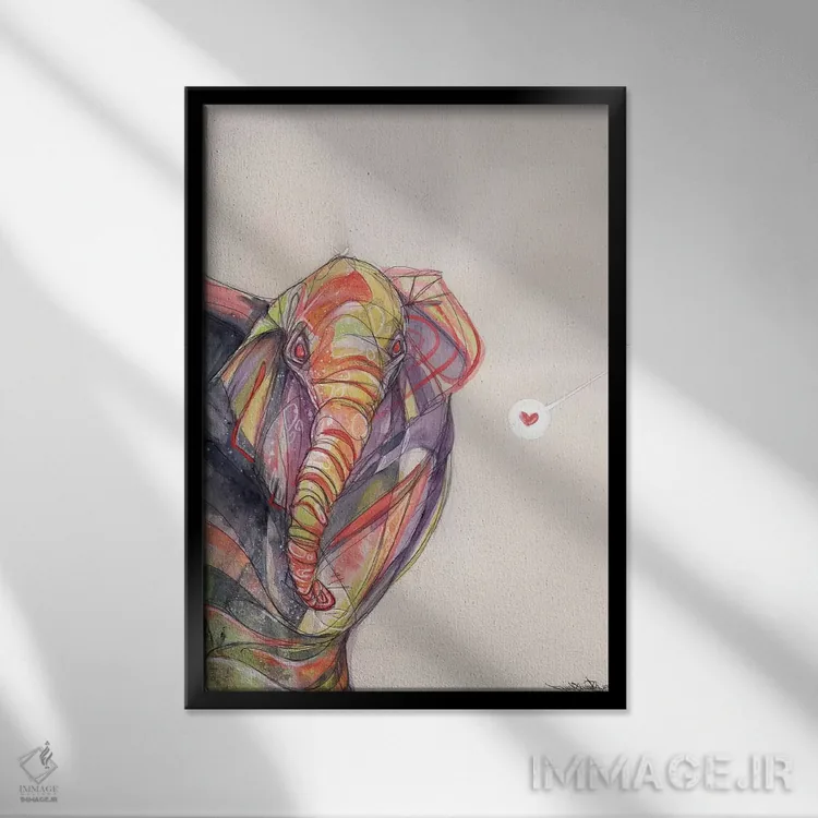 تابلو رویکرد محتاطانه اثر آرت برادران اسوارتز (استودیوی هنری) - نمای قابدار مشکی