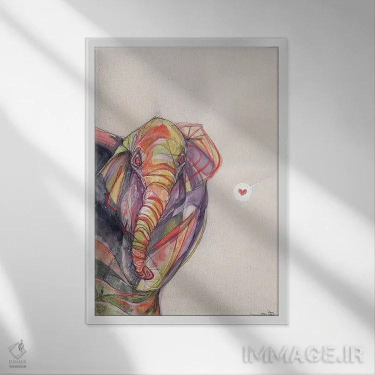 تابلو رویکرد محتاطانه اثر آرت برادران اسوارتز (استودیوی هنری) - نمای قابدار سفید