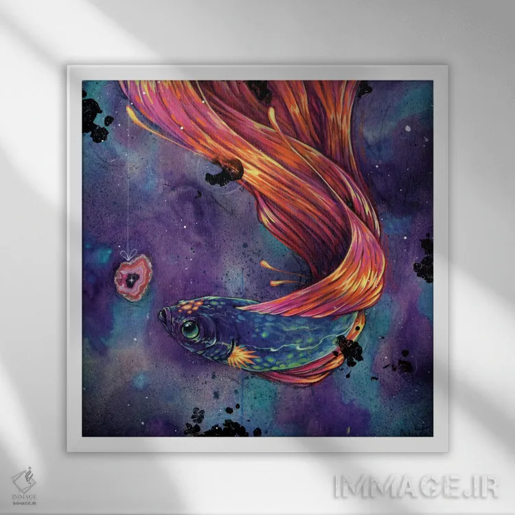 تابلو ایدهٔ هیچبودن اثر آرت برادران اسوارتز (استودیوی هنری) - نمای قابدار سفید