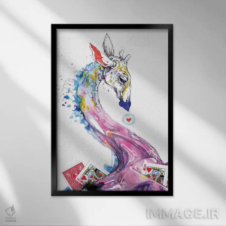 تابلو فوم حافظه جادویی سفید اثر آرت برادران اسوارتز (استودیوی هنری) - نمای قابدار مشکی