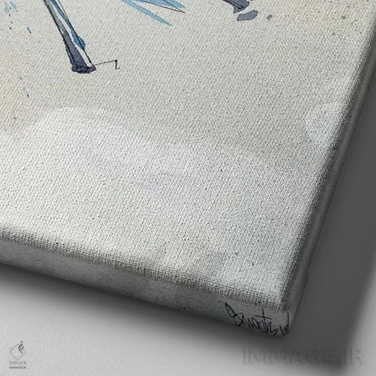 تابلو آب سوسک I اثر آرت برادران اسوارتز (استودیوی هنری) - نمای نزدیک بافت بوم