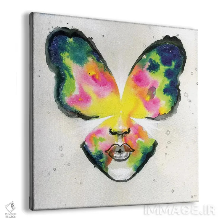 تابلو بوسهٔ پروانه اثر آرت برادران اسوارتز (استودیوی هنری) - نمای پرسپکتیو محصول