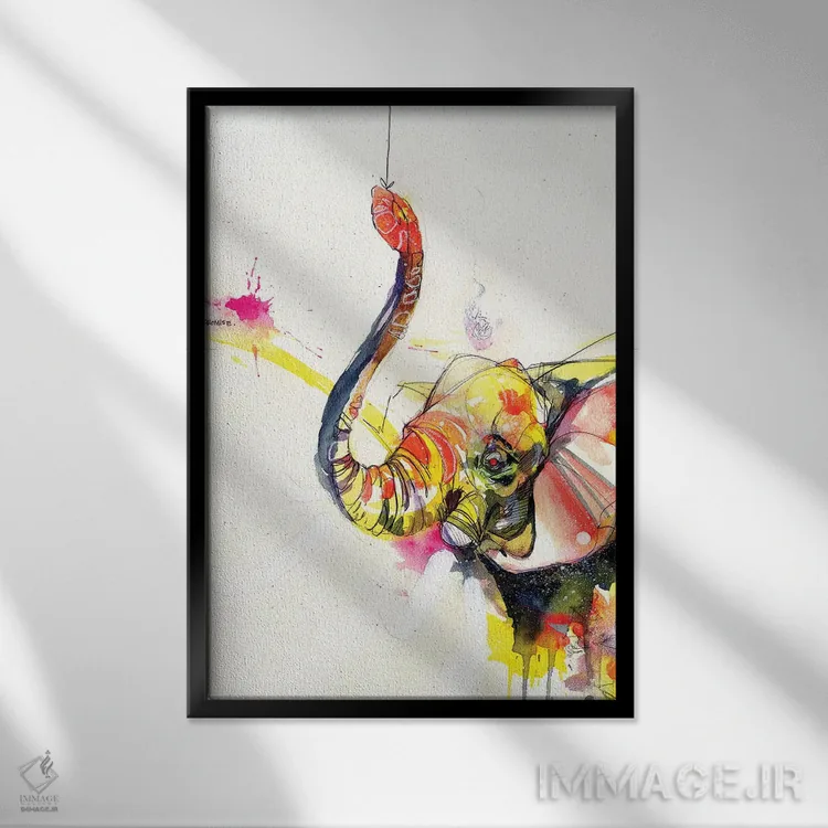 تابلو چوب کبریت سوخته اثر آرت برادران اسوارتز (استودیوی هنری) - نمای قابدار مشکی