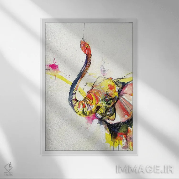 تابلو چوب کبریت سوخته اثر آرت برادران اسوارتز (استودیوی هنری) - نمای قابدار سفید