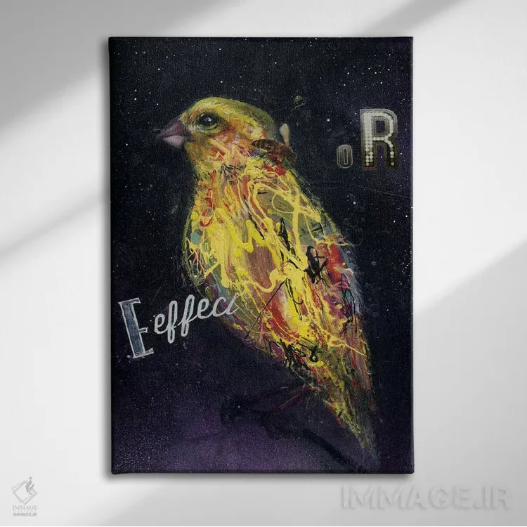 تابلو اثرگذار اثر آرت برادران اسوارتز (استودیوی هنری) - نمای روبهرو روی دیوار