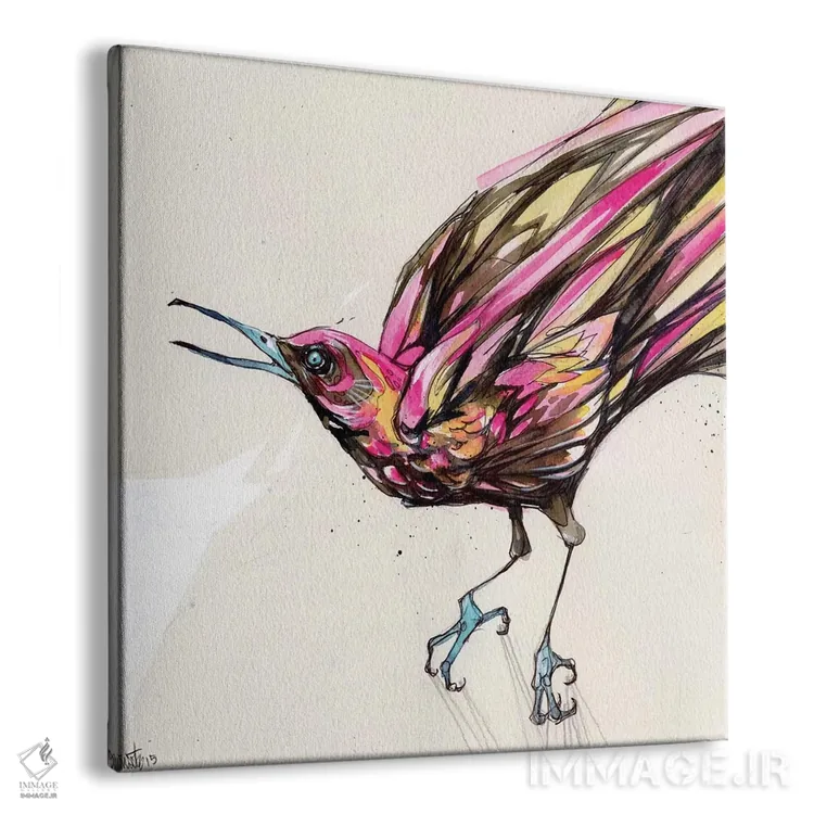 تابلو گراکل II (پرنده) اثر آرت برادران اسوارتز (استودیوی هنری) - نمای پرسپکتیو محصول