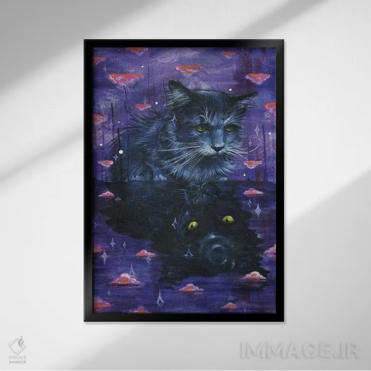 تابلو رفلکس اثر آرت برادران اسوارتز (استودیوی هنری) - نمای قابدار مشکی