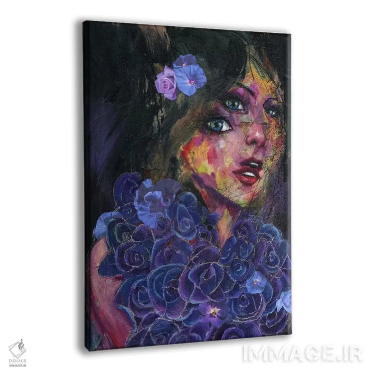 تابلو بلوبل (گل) اثر آرت برادران اسوارتز (استودیوی هنری) - نمای پرسپکتیو محصول