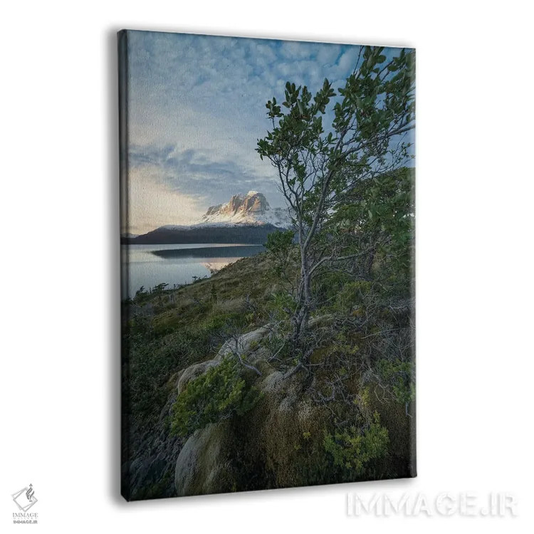 تابلو غروب در آبدرههای پاتاگونیا IV اثر استیو برکلی - نمای پرسپکتیو محصول