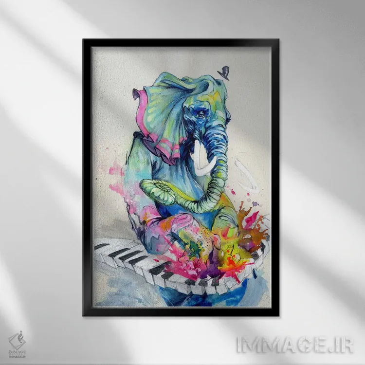 تابلو الفتون جان اثر آرت برادران اسوارتز (استودیوی هنری) - نمای قابدار مشکی