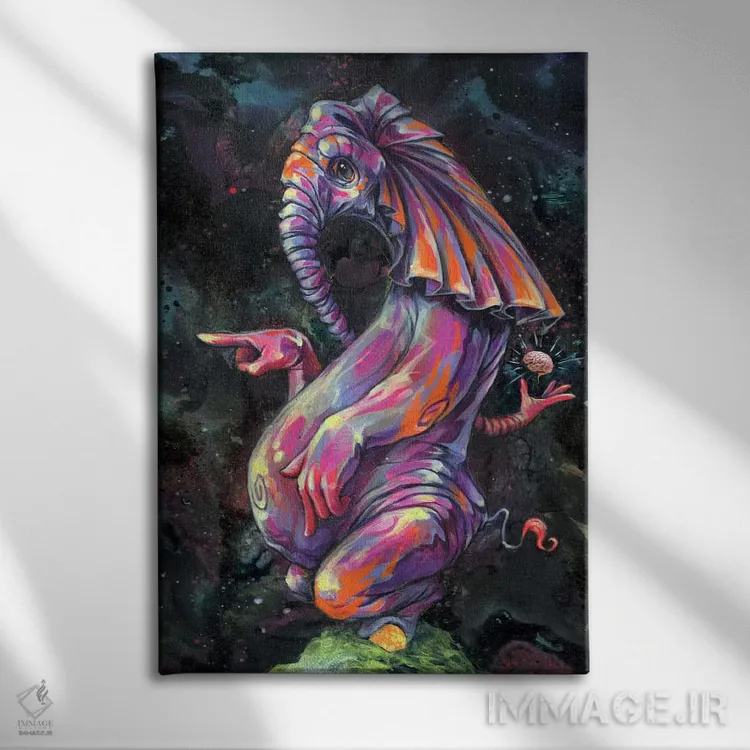 تابلو مالکیت فکری اثر آرت برادران اسوارتز (استودیوی هنری) - نمای روبهرو روی دیوار