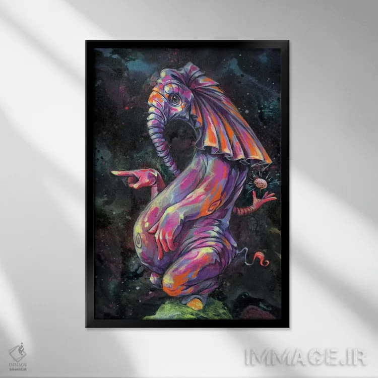 تابلو مالکیت فکری اثر آرت برادران اسوارتز (استودیوی هنری) - نمای قابدار مشکی