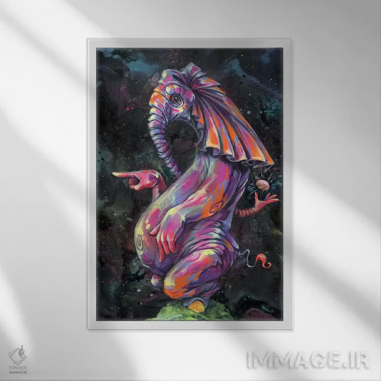 تابلو مالکیت فکری اثر آرت برادران اسوارتز (استودیوی هنری) - نمای قابدار سفید