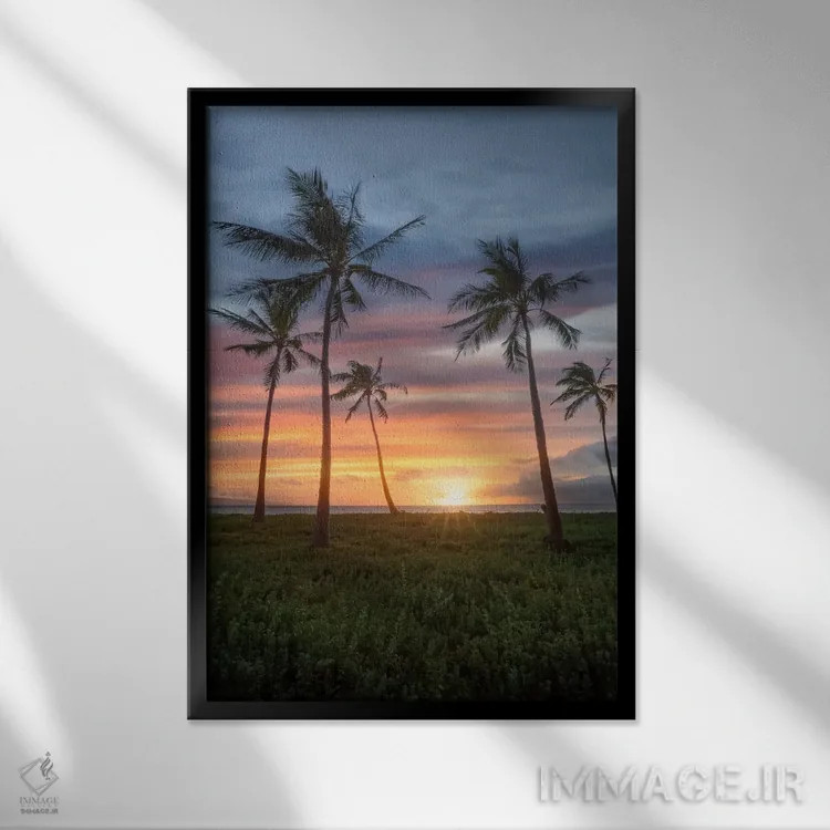 تابلو مائویی اثر استیو برکلی - نمای قابدار مشکی