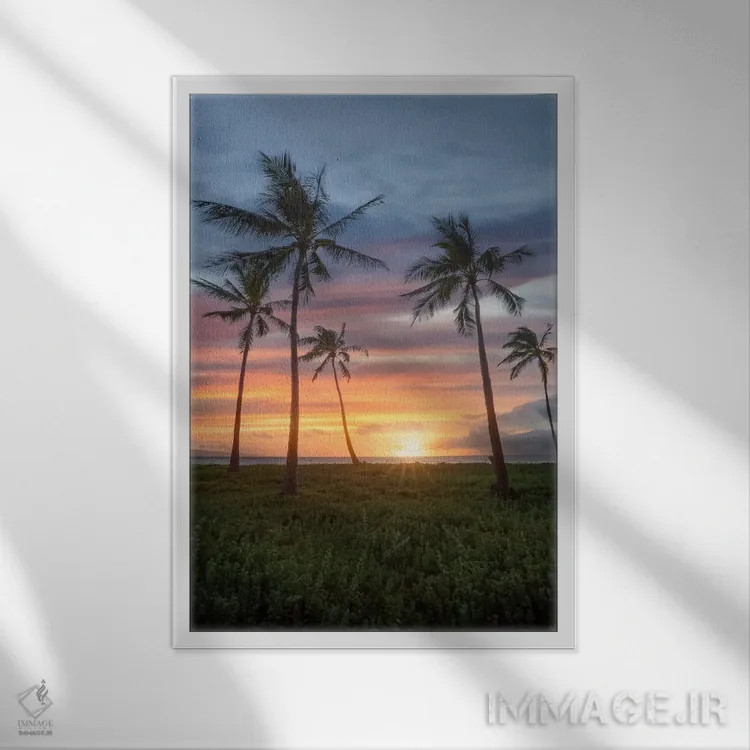 تابلو مائویی اثر استیو برکلی - نمای قابدار سفید