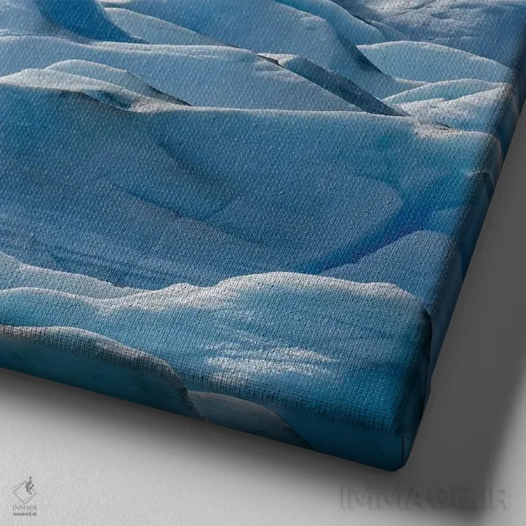 تابلو یخچال خاکستری II اثر استیو برکلی - نمای نزدیک بافت بوم