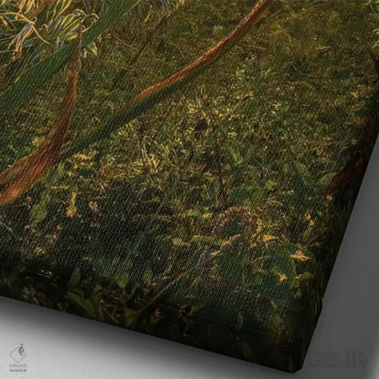 تابلو چشمانداز دره کالالاو II اثر استیو برکلی - نمای نزدیک بافت بوم