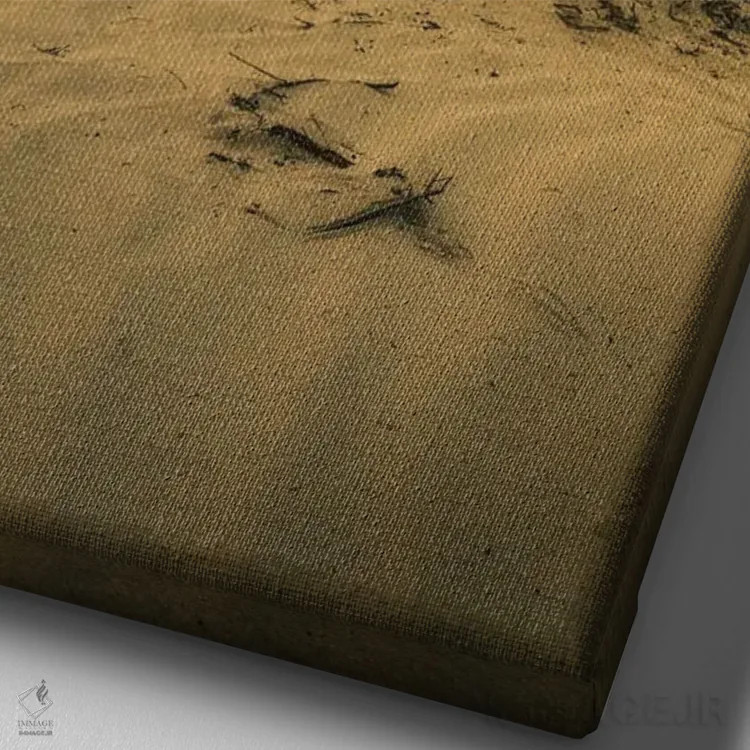 تابلو طلوع درخت یوشوا اثر استیو برکلی - نمای نزدیک بافت بوم