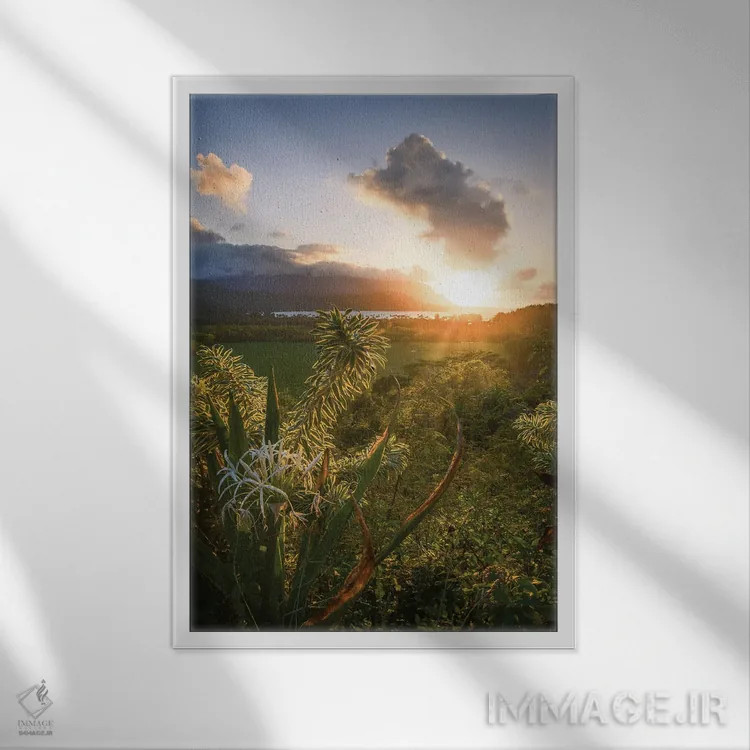 تابلو چشمانداز دره کالالاو II اثر استیو برکلی - نمای قابدار سفید