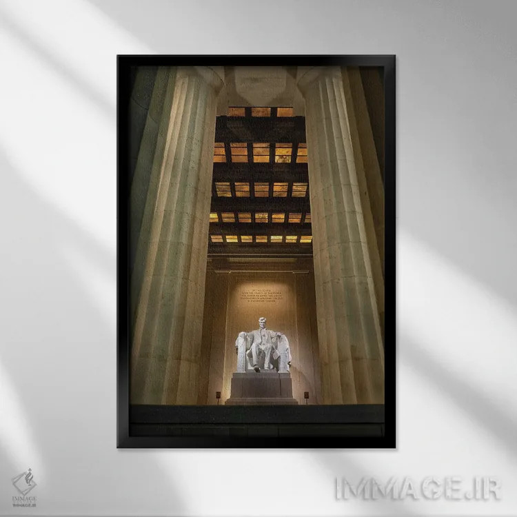 تابلو لینکلن اثر استیو برکلی - نمای قابدار مشکی