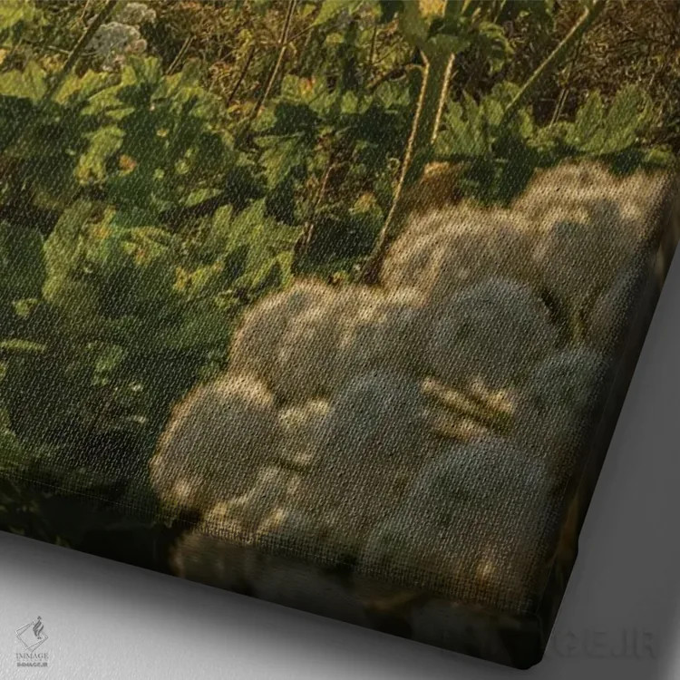 تابلو بزرگراه ساحل اقیانوس آرام اثر استیو برکلی - نمای نزدیک بافت بوم