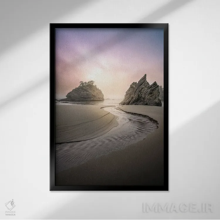 تابلو S پنهان اثر استیو برکلی - نمای قابدار مشکی