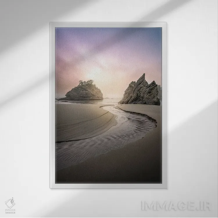 تابلو S پنهان اثر استیو برکلی - نمای قابدار سفید