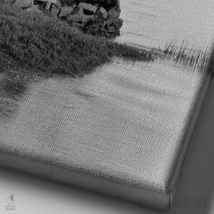 تابلو مجموعه بلوط ساحلی I اثر آلن بلاوشتاین - نمای نزدیک بافت بوم