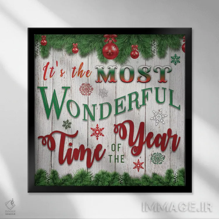 تابلو این بهترین زمان سال است اثر بلوبرد بارن (استودیوی هنری) - نمای قابدار مشکی