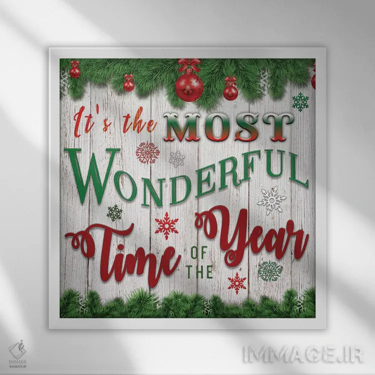 تابلو این بهترین زمان سال است اثر بلوبرد بارن (استودیوی هنری) - نمای قابدار سفید