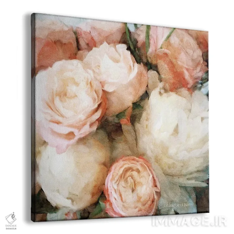 تابلو باغ رز انگلیسی اثر بلوبرد بارن (استودیوی هنری) - نمای پرسپکتیو محصول