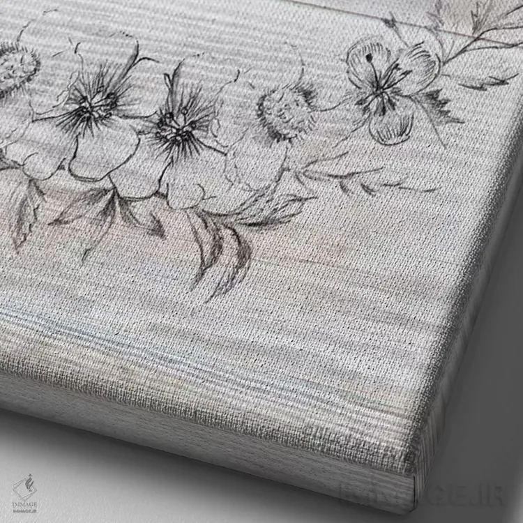 تابلو خانه عزیز من اثر بلوبرد بارن (استودیوی هنری) - نمای نزدیک بافت بوم