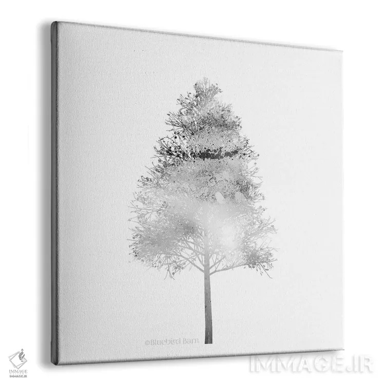 تابلو درخت غان کوهستانی مدرن اثر بلوبرد بارن (استودیوی هنری) - نمای پرسپکتیو محصول