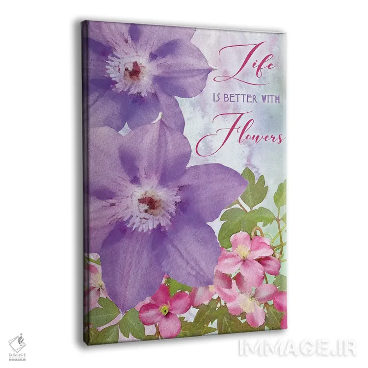 تابلو زندگی با گلها بهتر است اثر بلوبرد بارن (استودیوی هنری) - نمای پرسپکتیو محصول