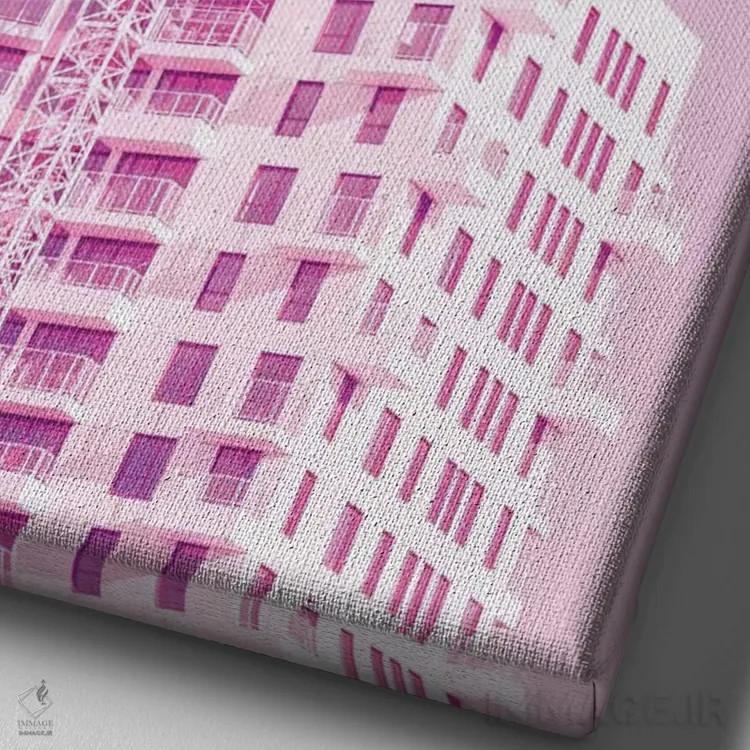 تابلو آسمان بیکران است اثر بلی - نمای نزدیک بافت بوم