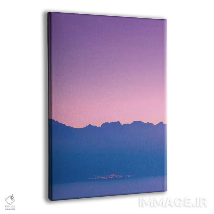 تابلو کوهها هنگام غروب اثر بلی - نمای پرسپکتیو محصول