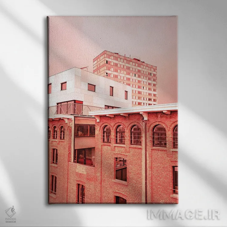 تابلو پازل شهری اثر بلی - نمای روبهرو روی دیوار