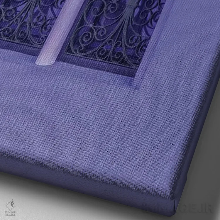 تابلو پنجرههای شرقی اثر بلی - نمای نزدیک بافت بوم