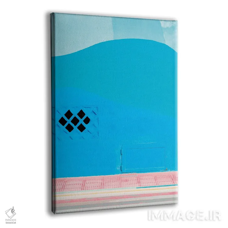 تابلو تابستان رنگارنگ انتزاعی اثر بلی - نمای پرسپکتیو محصول