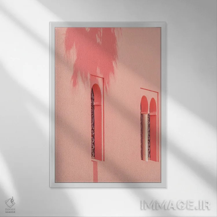 تابلو نور و سایه اثر بلی - نمای قابدار سفید