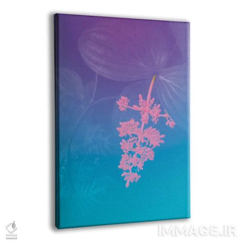 تابلو گل گرمسیری پرجنبوجوش اثر بلی - نمای پرسپکتیو محصول