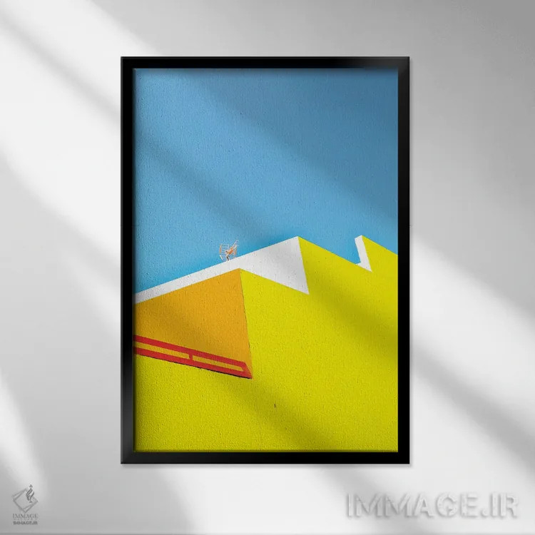 تابلو ارتباطات مدرن اثر بلی - نمای قابدار مشکی