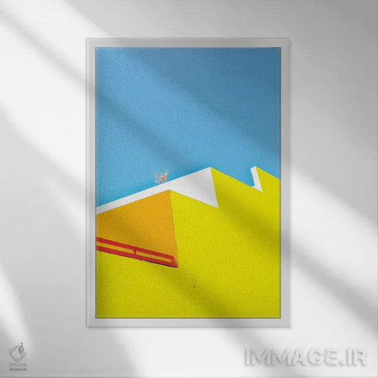 تابلو ارتباطات مدرن اثر بلی - نمای قابدار سفید