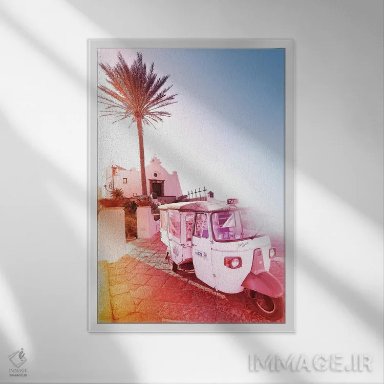 تابلو ایتالیای زیبا اثر بلی - نمای قابدار سفید