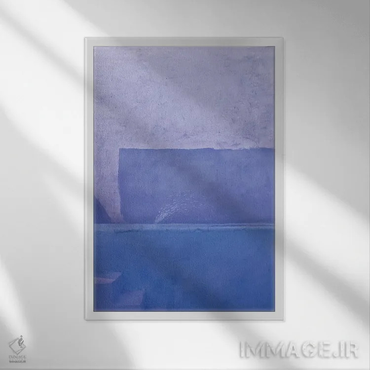 تابلو شهر آبی شفشاون در مراکش (شهر) اثر بلی - نمای قابدار سفید