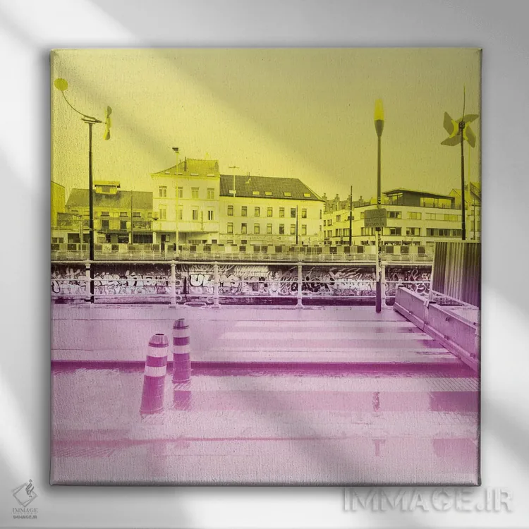 تابلو منطقه کانال بروکسل (شهر) اثر بلی - نمای روبهرو روی دیوار